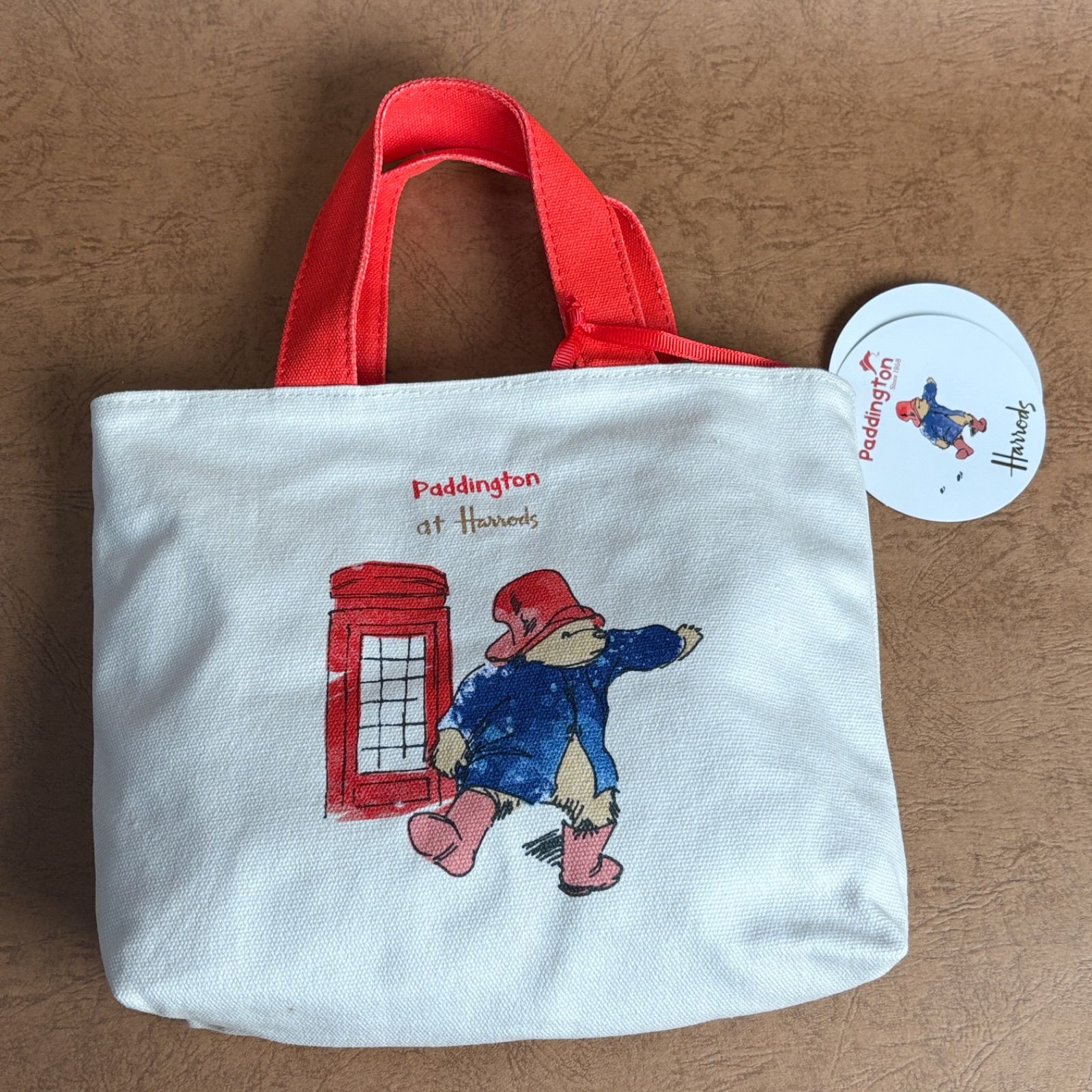 Harrods】新品 ハロッズ パディントン ミニサイズ コットンキャンバス 