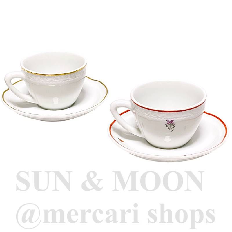 ダンディー様：リチャードジノリ　スープカップ＆ソーサー　２種３客 ダンディー様：リチャードジノリスープカップ＆ソーサー2種3客