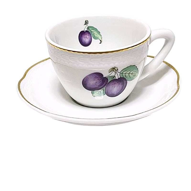 リチャードジノリ　ボンジョルノプルーンティーセット リチャード・ジノリ ボンジョルノプルーン＆チェリー デミタスカップ