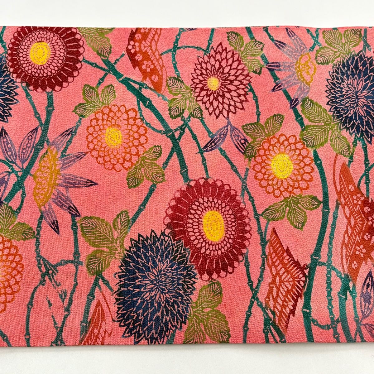 開き名古屋帯 優品 菊 松 ピンク 正絹 【中古】 - メルカリ