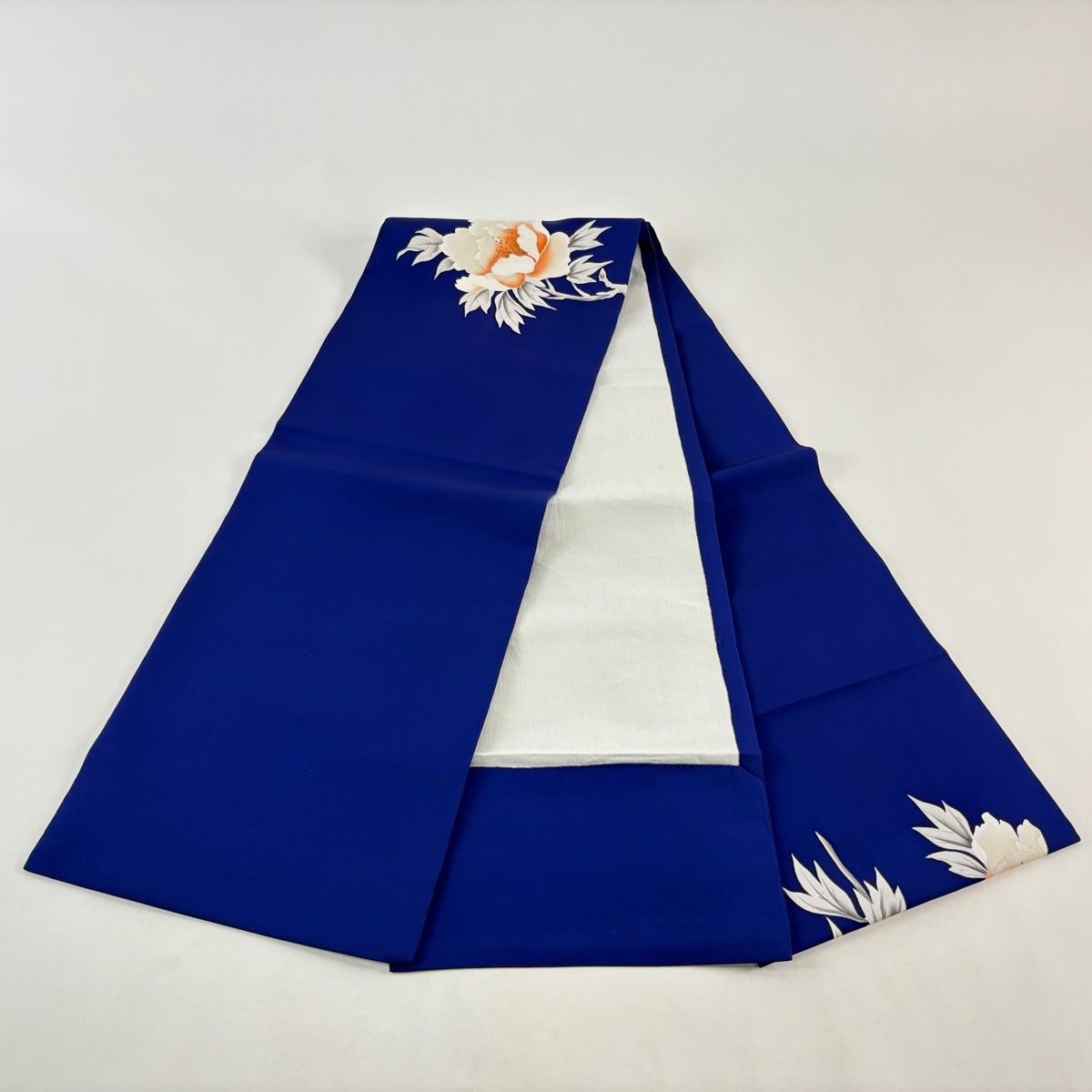 開き名古屋帯 優品 草花 金彩 青紫 正絹 【中古】 - メルカリ