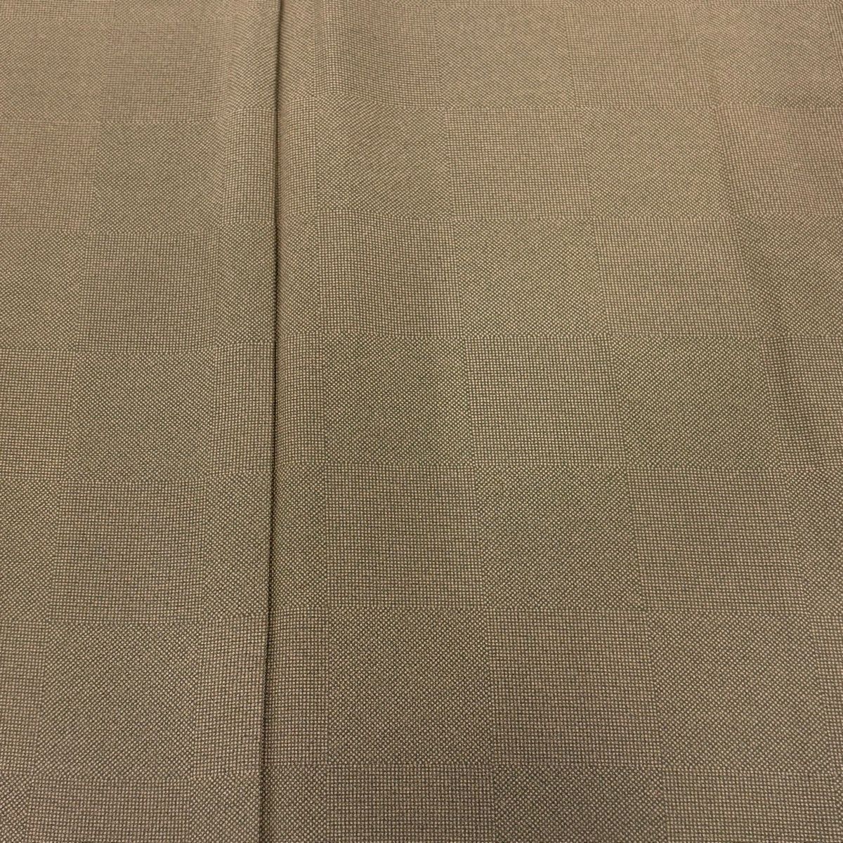 江戸小紋 身丈160cm 裄丈64cm M 袷 落款 角通し 万筋 茶色 正絹 名品