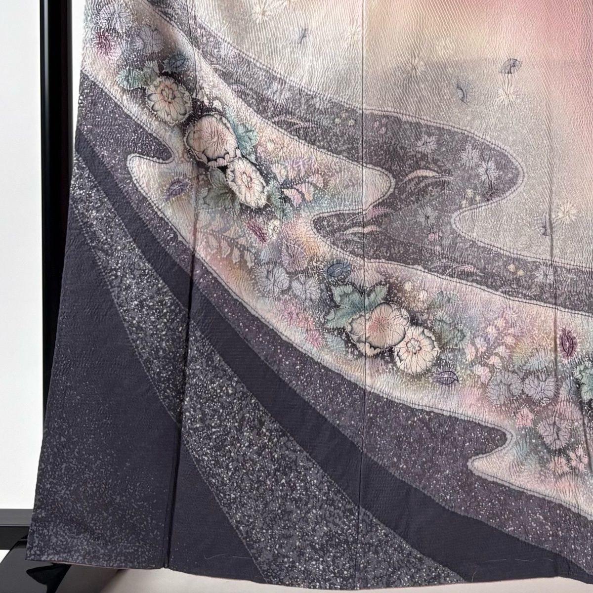 美品】 訪問着 身丈163.5cm 裄丈65.5cm M 袷 翠山工房 落款 辻が花