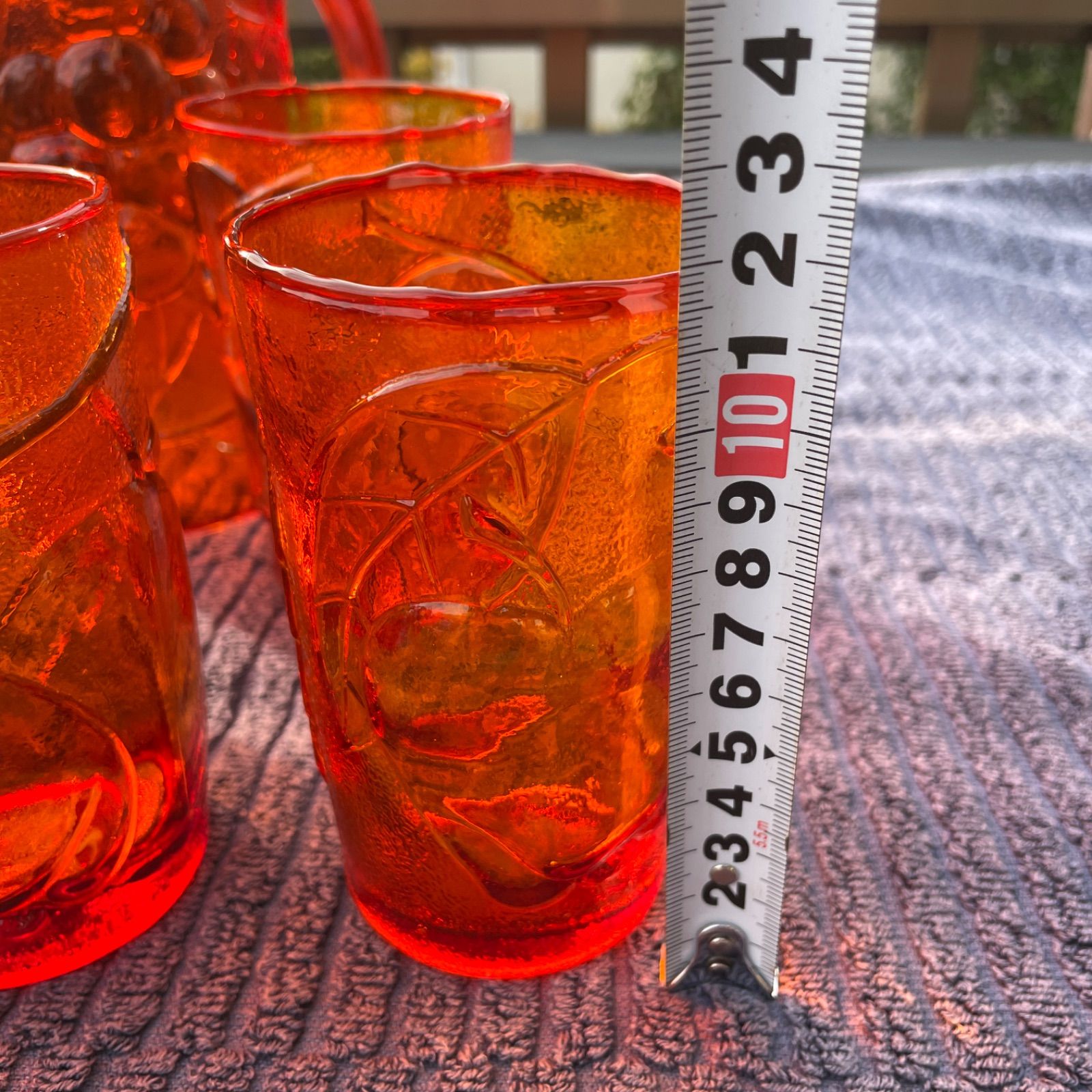 赤いガラスセール 淡島雅吉（造）しづくガラス 金赤 オブジェ 高さ：56㎝ ガラス工芸