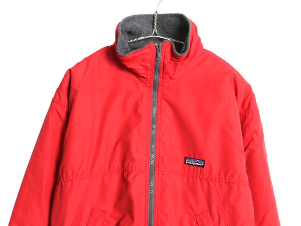 80s 90s Patagonia シェルドシンチラ usa製 89年製 USA製 89年 patagonia Shelled Synchilla Jacket 紫灰 M 80s