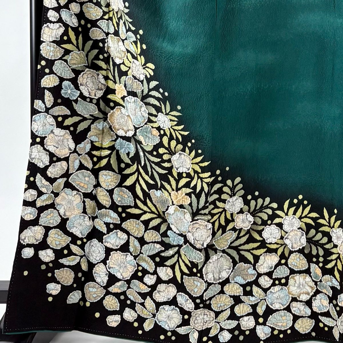 訪問着 身丈166.5cm 裄丈64cm M 袷 徳永憲峯 落款 辻が花 金彩