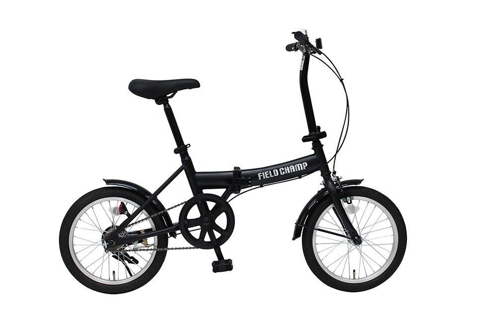 16ｲﾝﾁ］折畳み 自転車 ブラック ミニサイクル 車載 携帯 サイクル