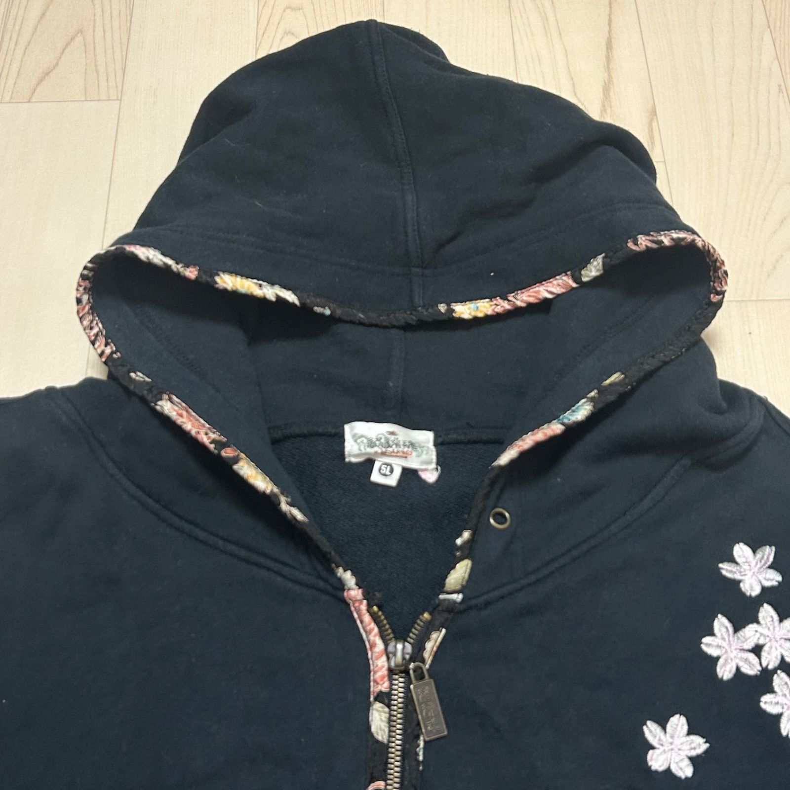 絡繰魂 カラクリダマシイ 錦鯉 刺繍 ジップアップ パーカー 5XL 希少