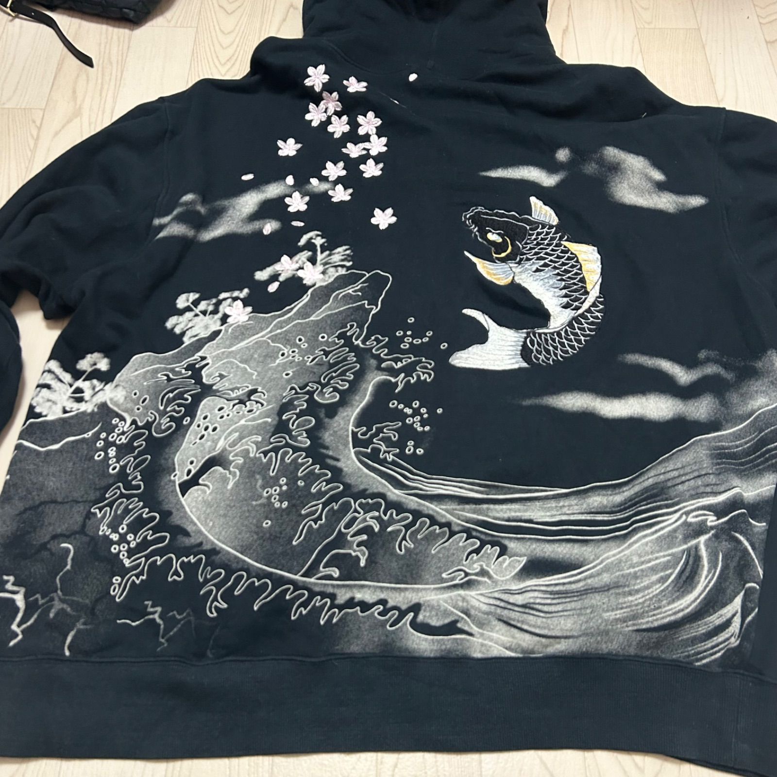 絡繰魂 カラクリダマシイ 錦鯉 刺繍 ジップアップ パーカー 5XL 希少