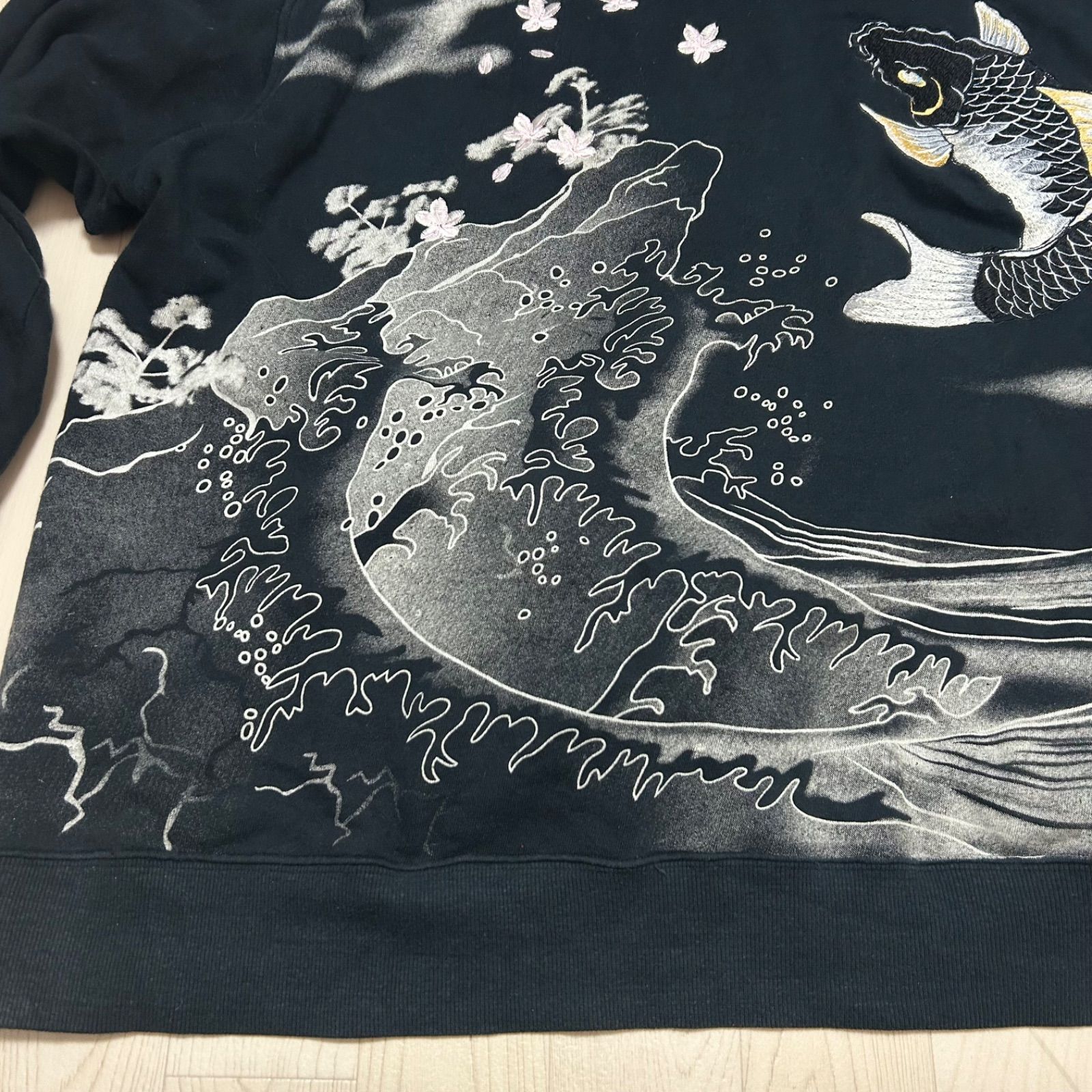 絡繰魂 カラクリダマシイ 錦鯉 刺繍 ジップアップ パーカー 5XL 希少