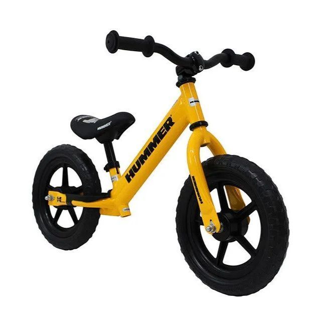 HUMMER トレーニーバイク イエロー ［12インチ］ ペダル無し 自転車