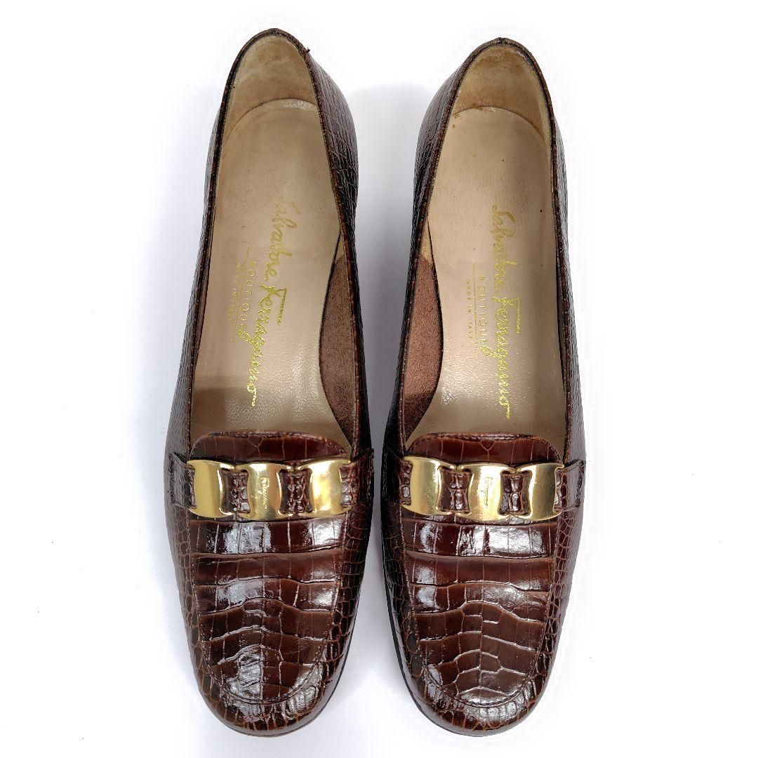 美品　フェラガモ　ローファー　茶色 フェラガモ ローファー | ブラウン - lamadri vintage onlineshop