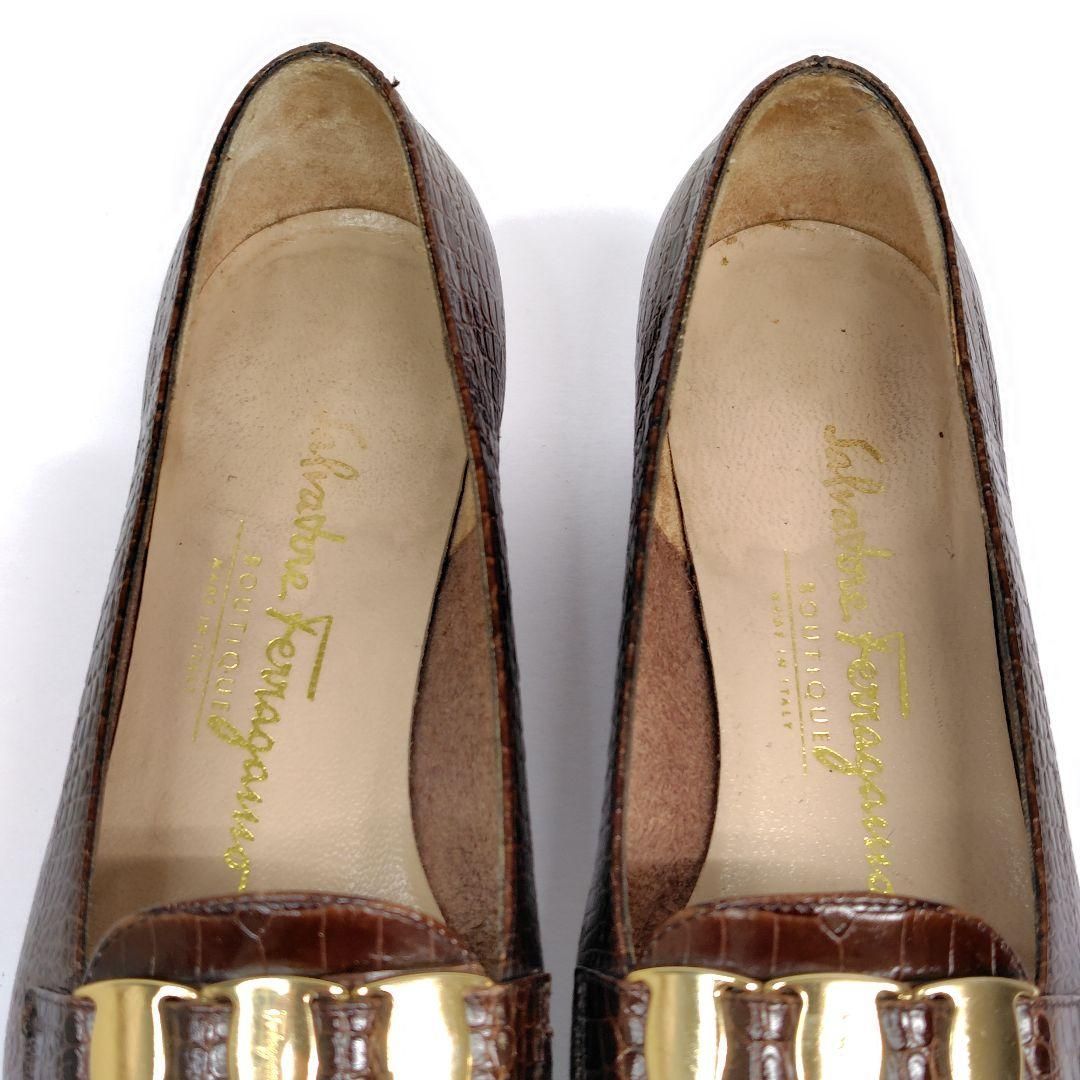 ☆美品☆Salvatore Ferragamo 21.5cm フェラガモ ローファー 4.5C
