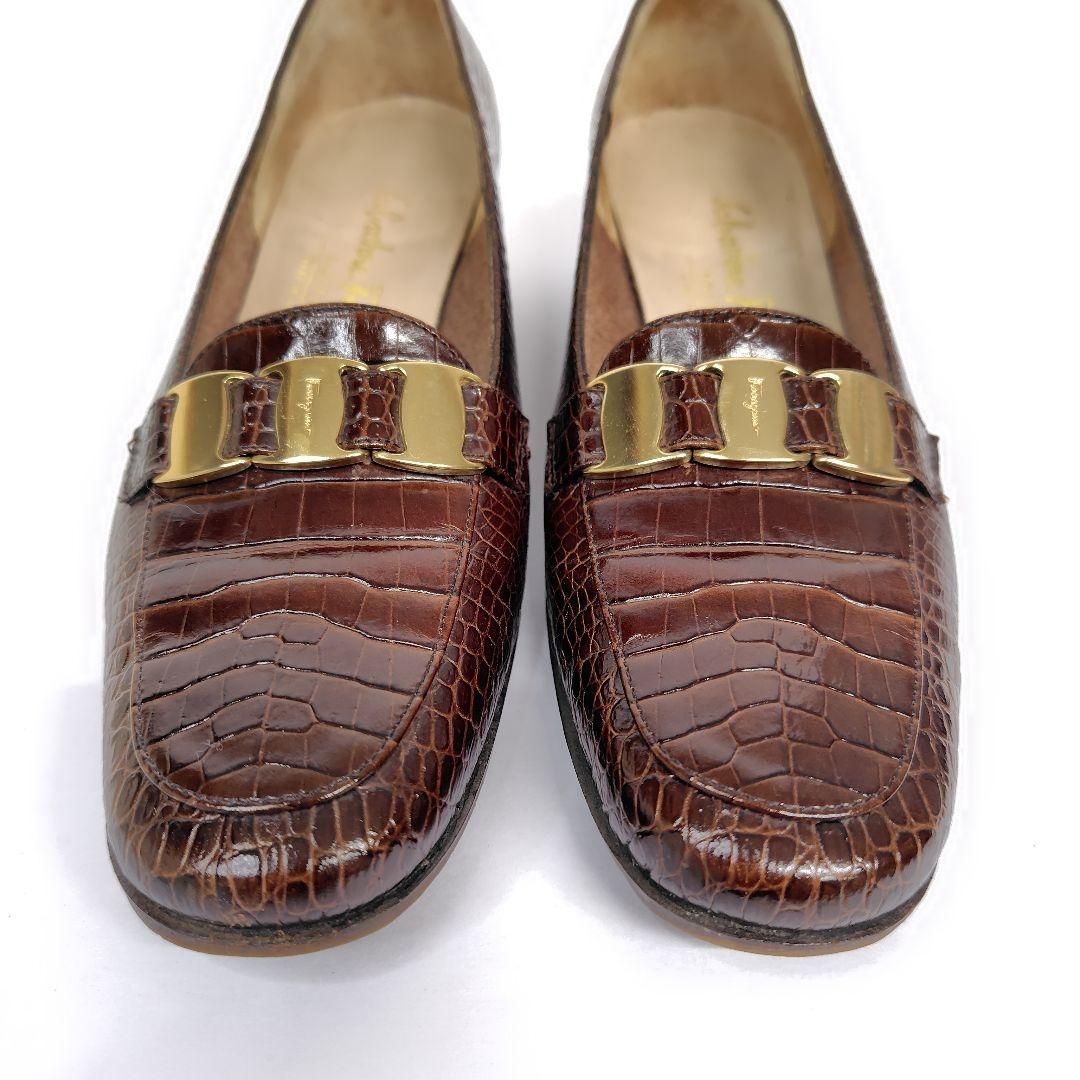 美品　フェラガモ　ローファー　茶色 フェラガモ ローファー | ブラウン - lamadri vintage onlineshop