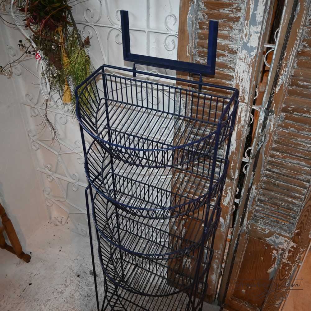 L3710-30-1 ヴィンテージ ベジタブルラック 収納 ワイヤーバスケット L3710-30-1 英国アンティーク ベジタブルラック 収納ラック ワイヤー