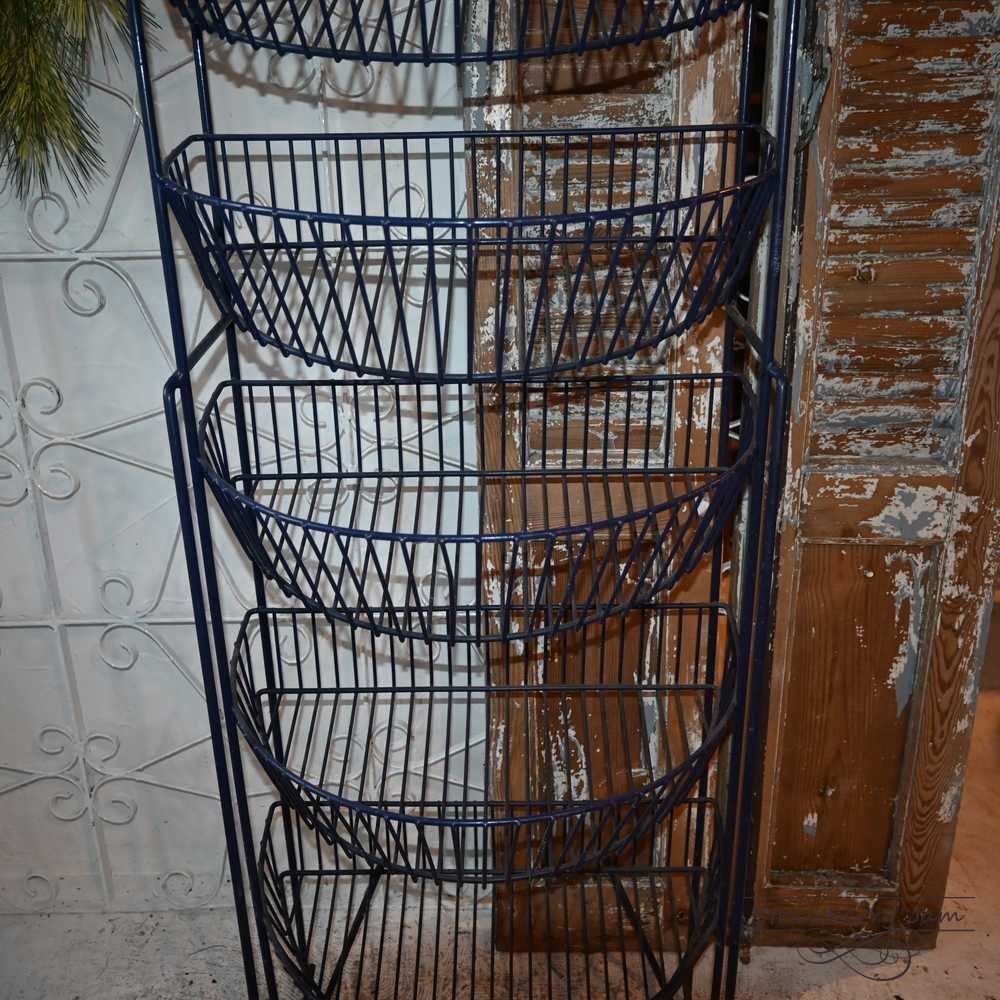 L3710-30-1 英国アンティーク ベジタブルラック 収納ラック ワイヤー