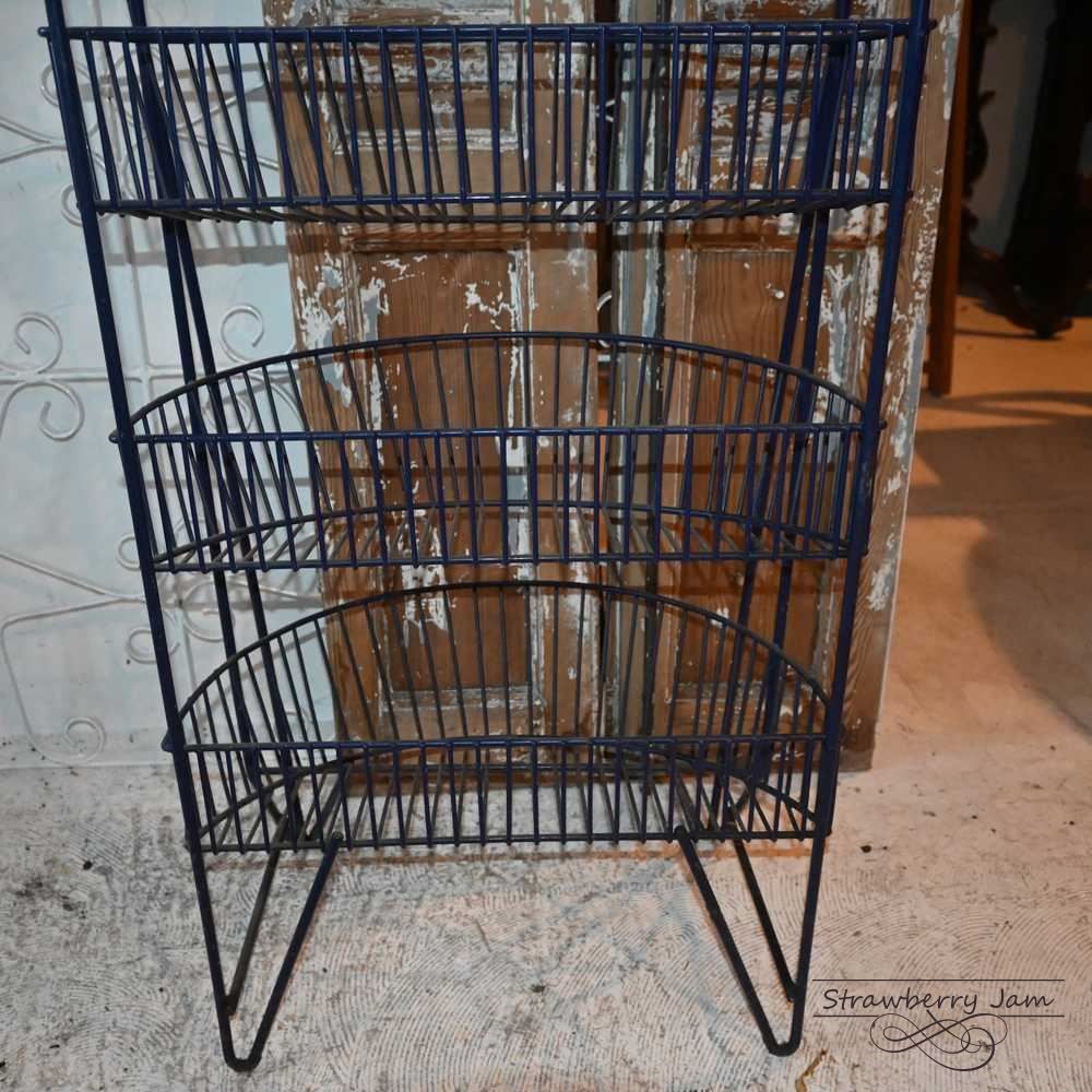 L3710-30-1 ヴィンテージ ベジタブルラック 収納 ワイヤーバスケット L3710-30-1 英国アンティーク ベジタブルラック 収納ラック ワイヤー