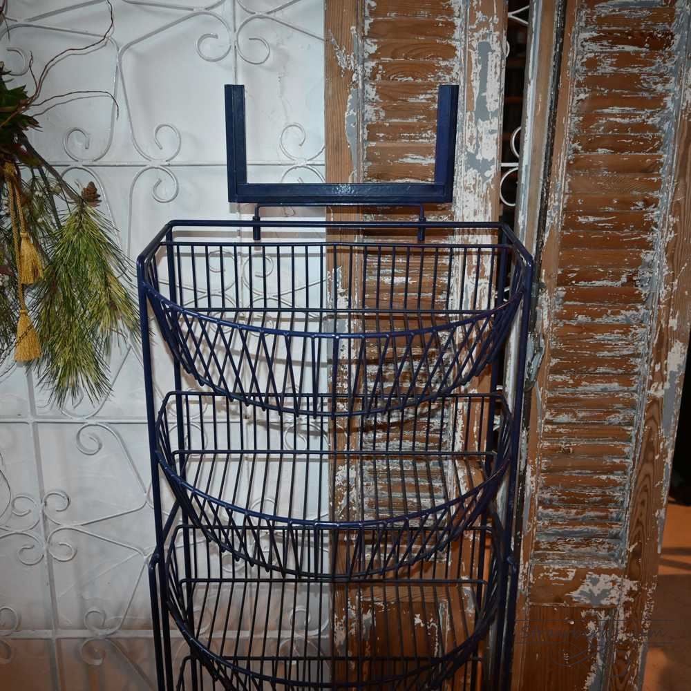 L3710-30-1 ヴィンテージ ベジタブルラック 収納 ワイヤーバスケット