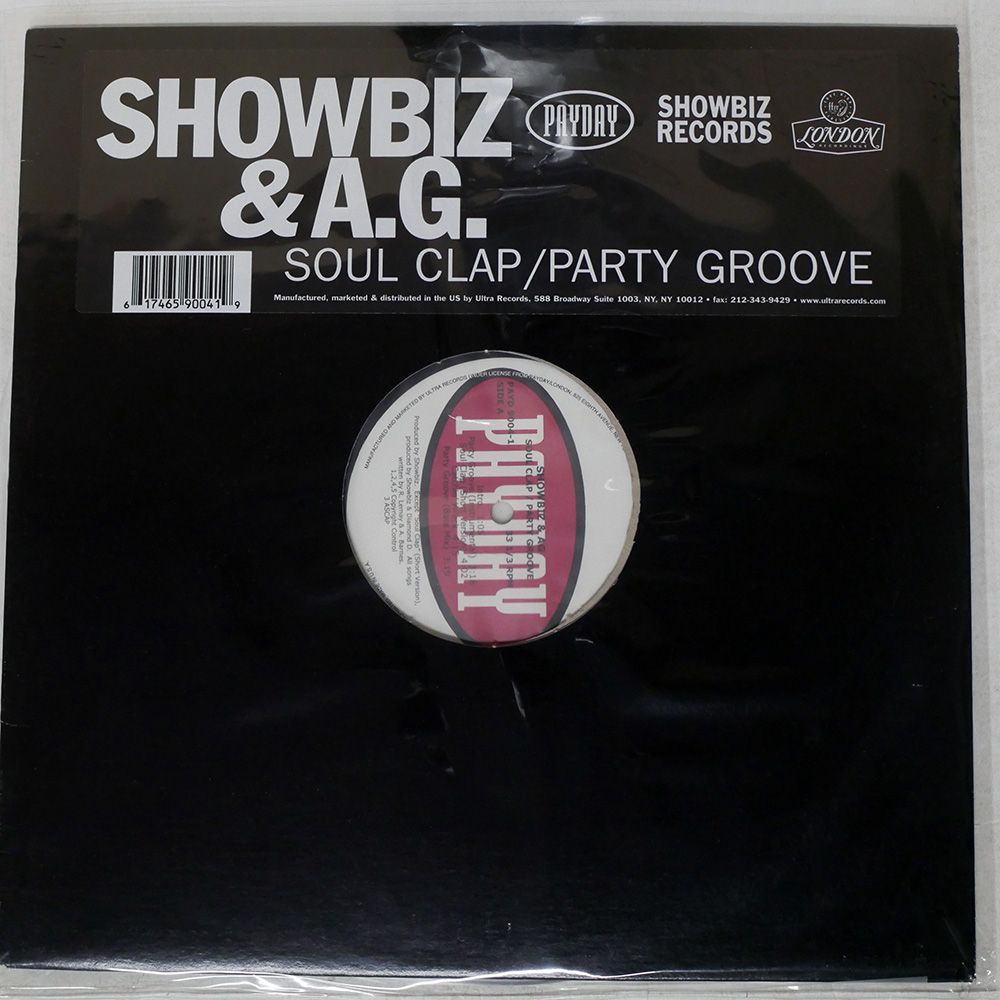 米 US盤 SHOWBIZ & A.G./SOUL CLAP / PARTY GROOVE/PAYDAY PAYD90041
