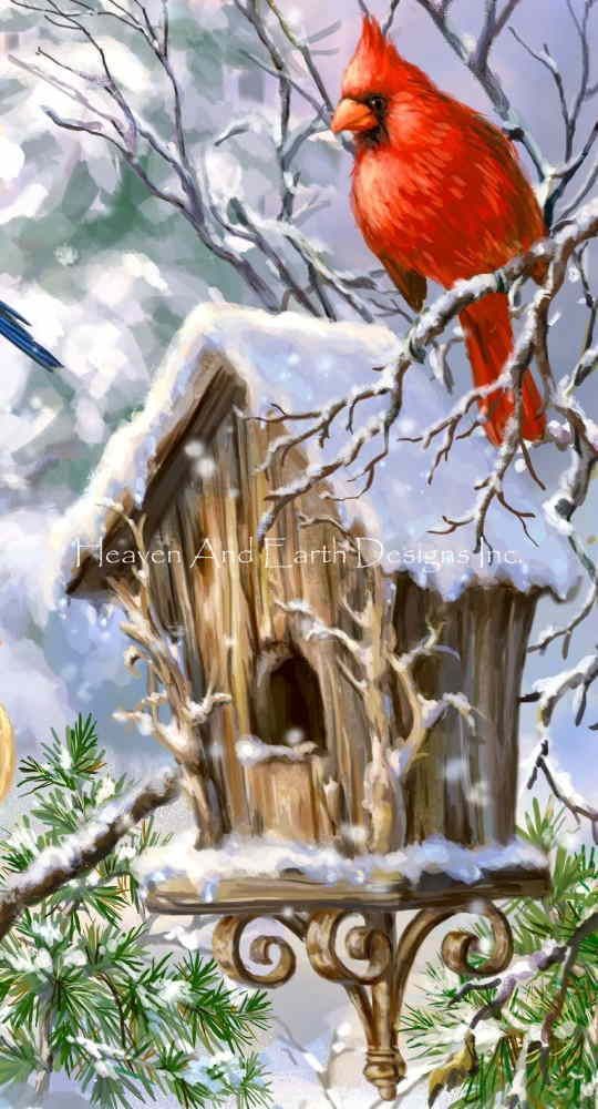 Dona Gelsinger 十字繡 圖案 刺繡 圖表 【 QS Birds Of A Feather DG Max Colors 】 Heaven And Earth Designs 高級者 全面繡 HAED 的縮圖