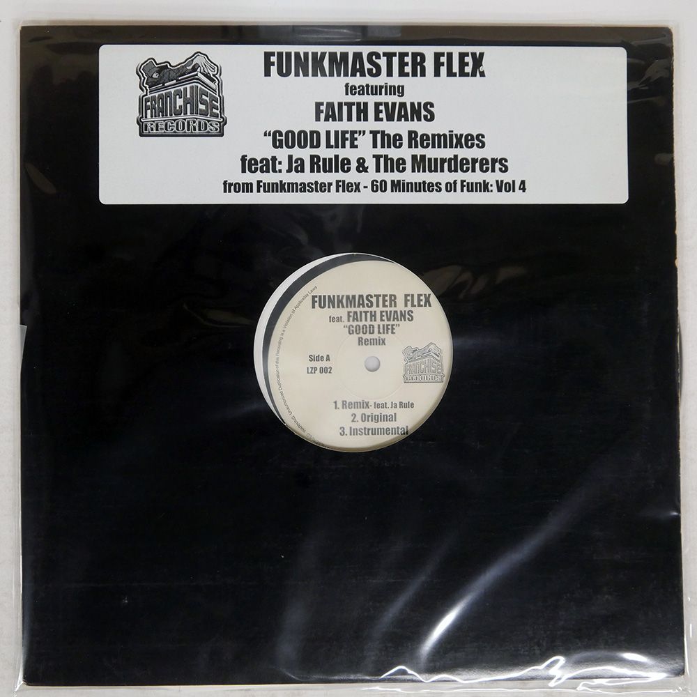 米 US盤 FUNKMASTER FLEX/GOOD LIFE (THE REMIXES)/FRANCHISE LZP002