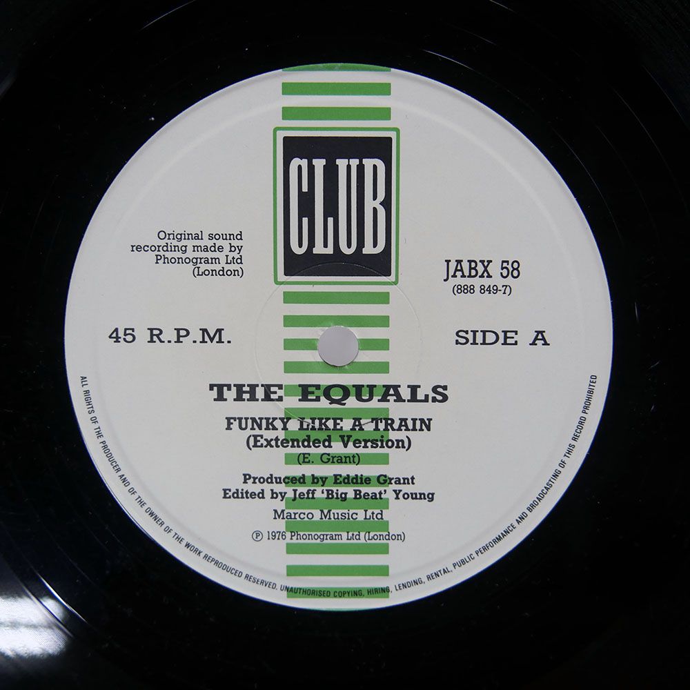 英 UK盤 EQUALS/FUNKY LIKE A TRAIN/CLUB JABX58 12 - メルカリ