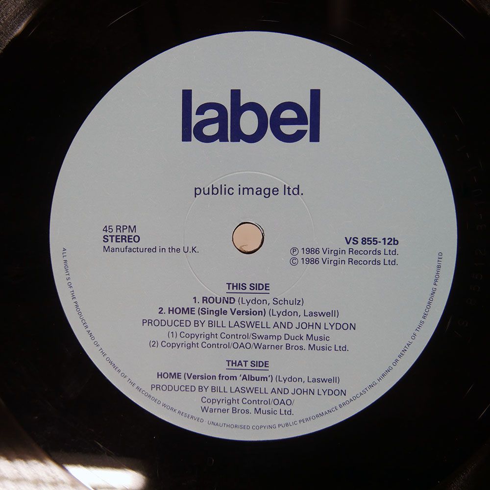 egg UK盤 英 UK盤 PUBLIC IMAGE LIMITED/12 INCH HOME/VIRGIN VS85512 12 - メルカリ