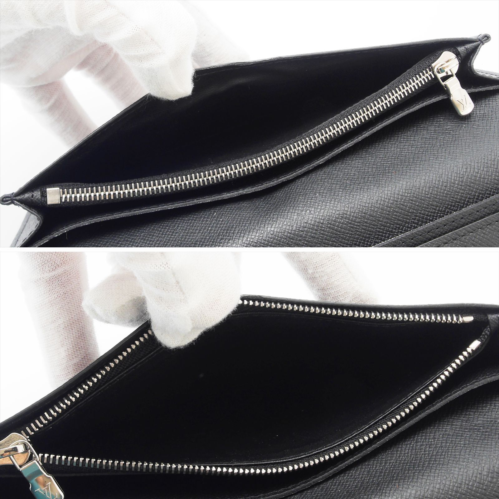 極美品✨ ルイヴィトン タイガ ポルトフォイユ ブラザ 二つ折り財布 ブラック 正規紙袋無料】ルイヴィトン 長財布 新品 メンズ 二つ折り