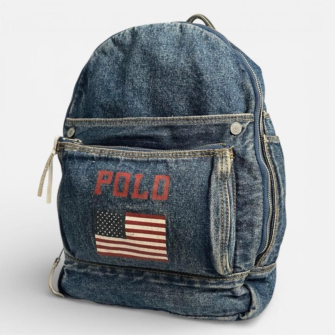 希少 美品 POLO RALPH LAUREN デニム リュック ヴィンテージ - メルカリ