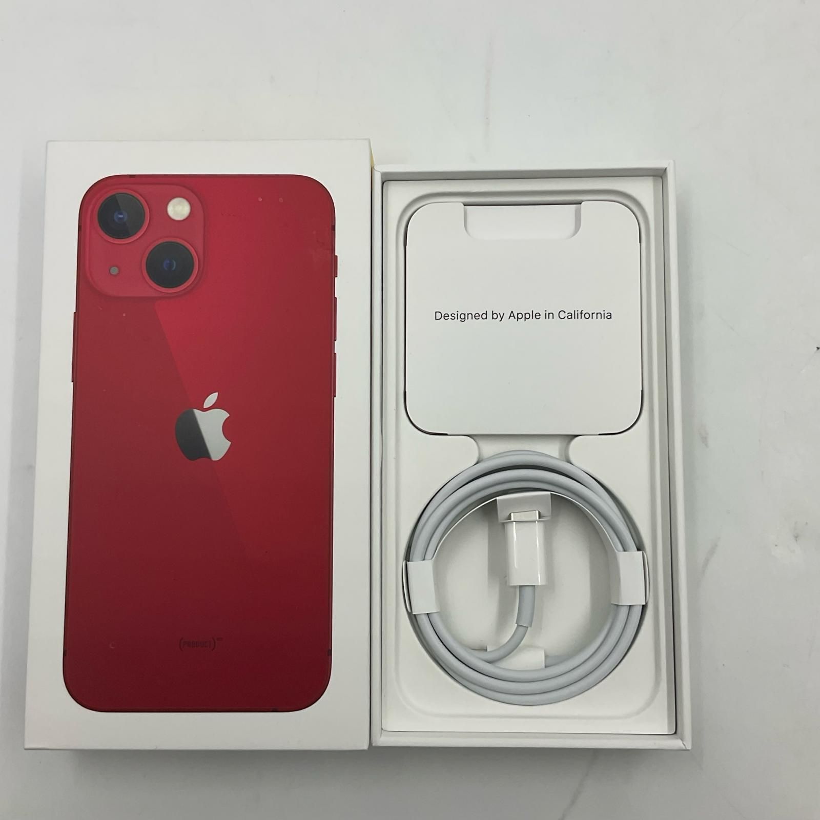 iPhone 13 mini 256GB (PRODUCT)RED SIMフリー 白ロム 動作確認済 87