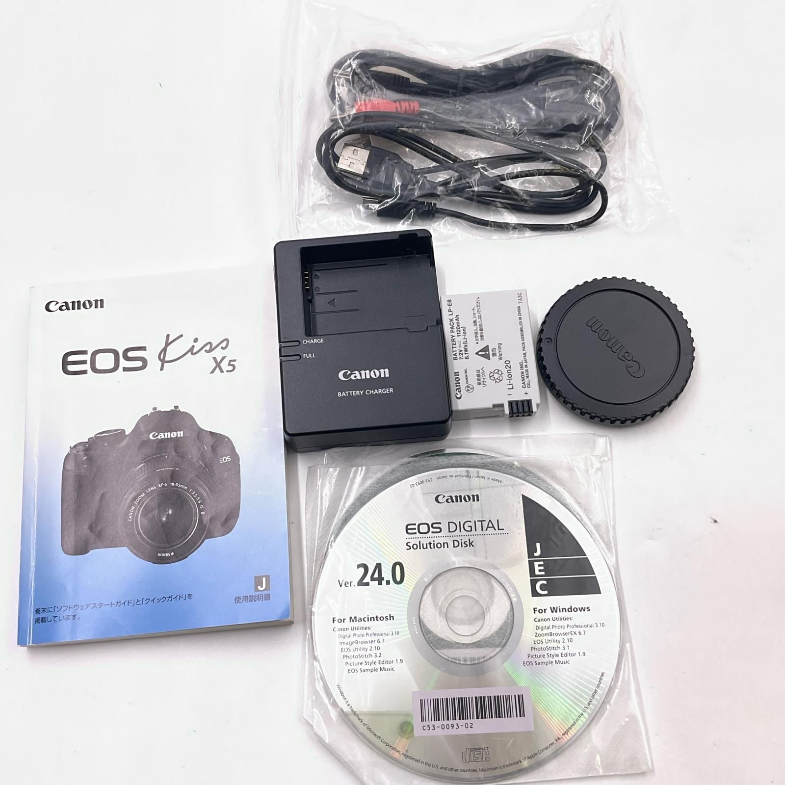 【Canon EOS Kiss X5 ボディ】 初期不良返品対応あり　安心保証◎ Canon EOS Kiss X5 ボディ】 キャノン 一眼レフカメラ 初期不良返品