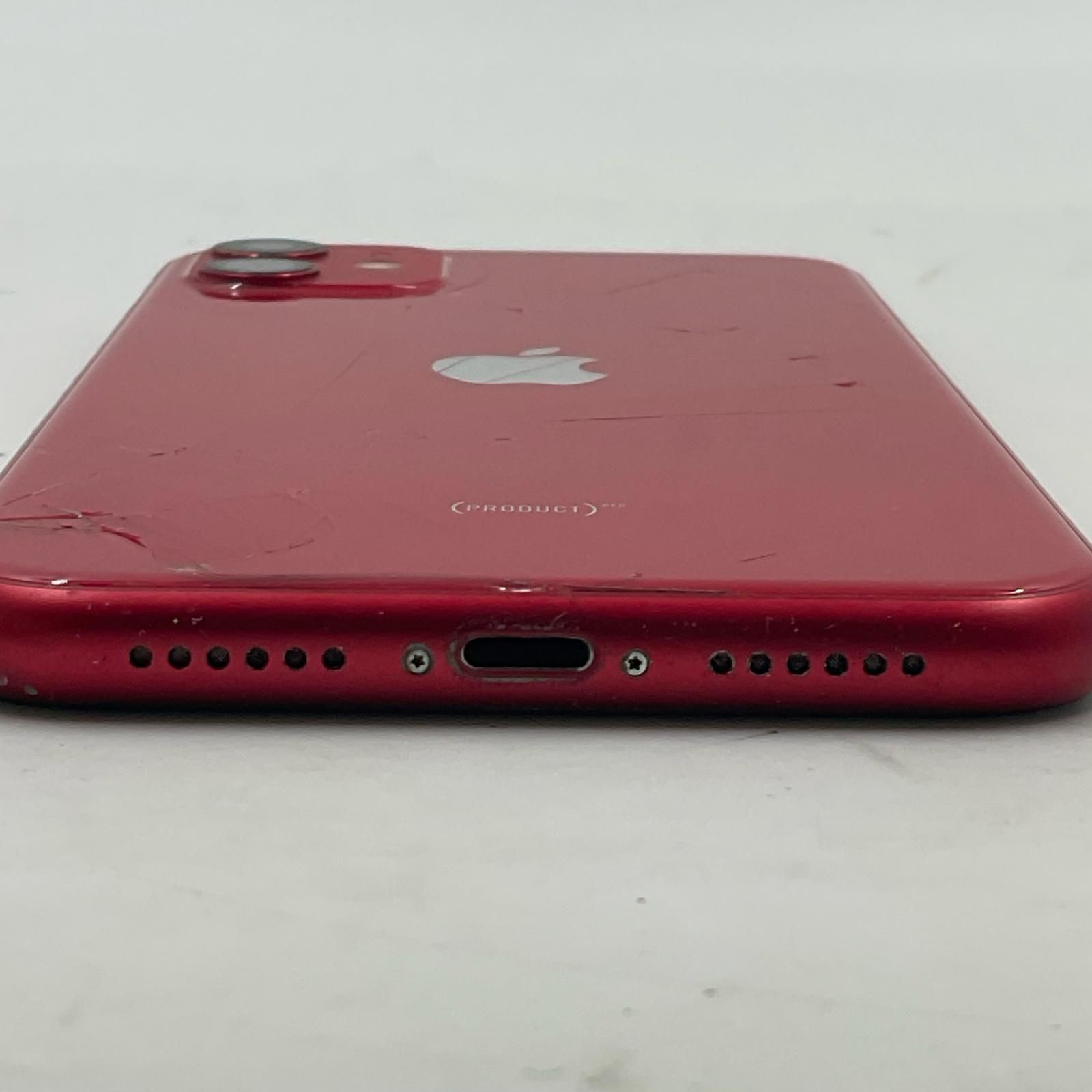Apple iPhone 11 赤　128GB 白ロム iPhone 11 128GB (PRODUCT)RED SIMフリー 白ロム 動作確認済 74%【全額