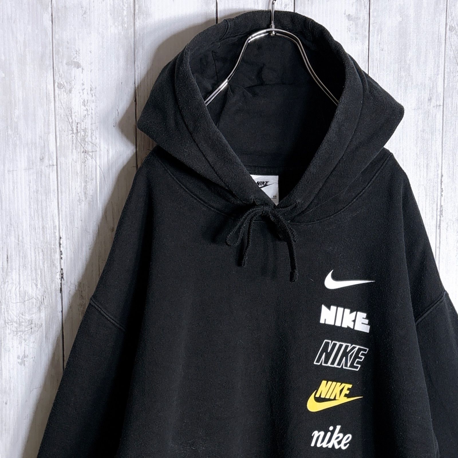 入手困難】NIKE ナイキ 筆記体ロゴ ゴツナイキ パーカー #525 - メルカリ