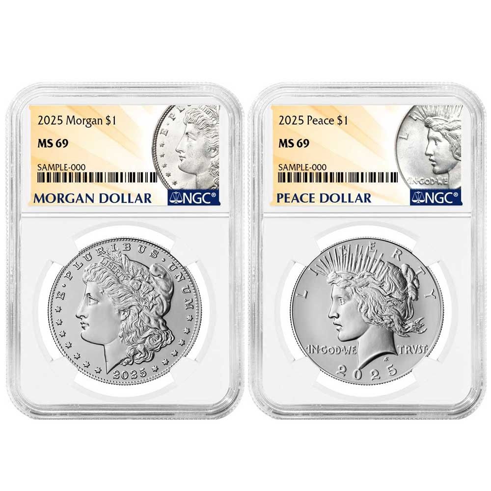 リンカーン／二コラ・テスラ 銀貨 2枚セット リンカーン／二コラ・テスラ 銀貨 2枚セット