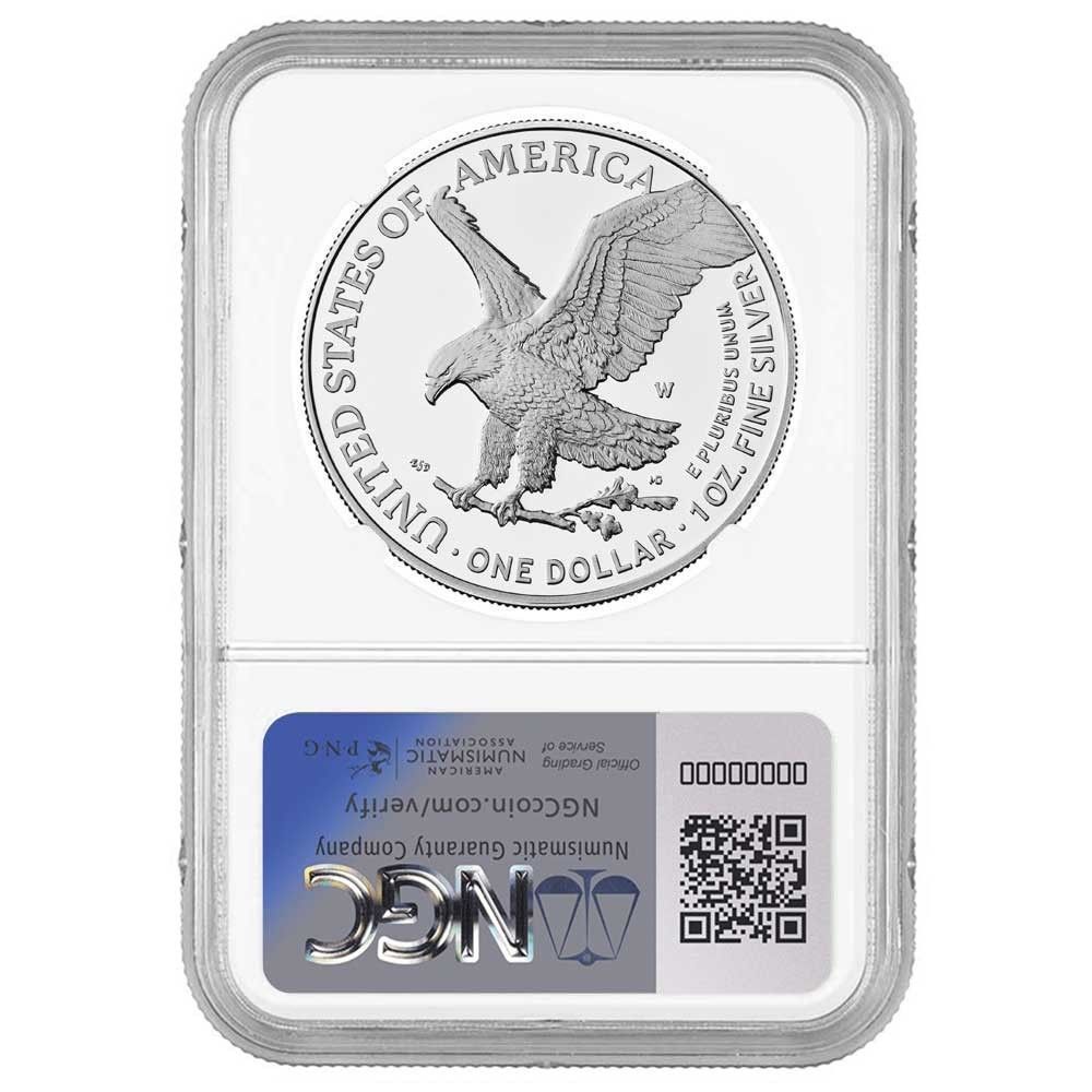 【NGC PF69UC】2025 英国初シルバーソブリン シールドマーク付き 2025-W プルーフ 1ドル アメリカン シルバー イーグル NGC PF69UC ER