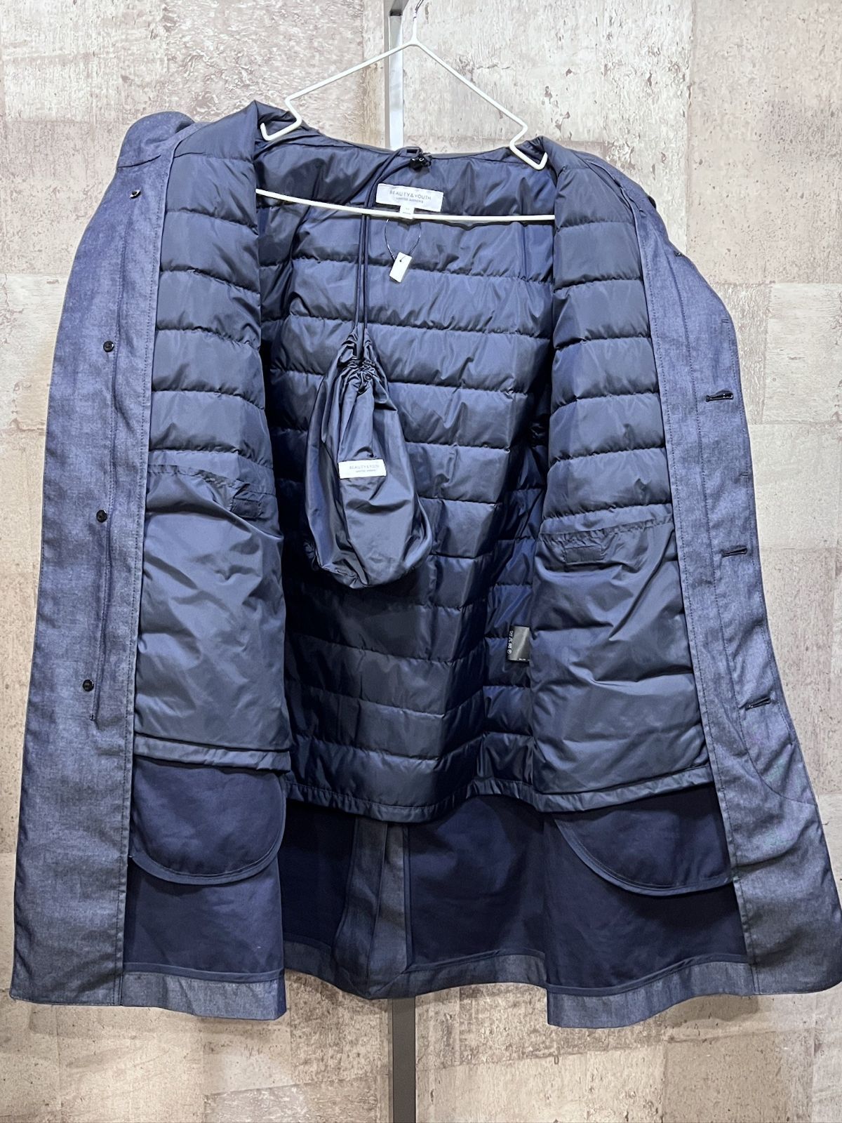 ユナイテッドアローズ B&Y 着脱ダウンライナー BYボンディング 3WAY