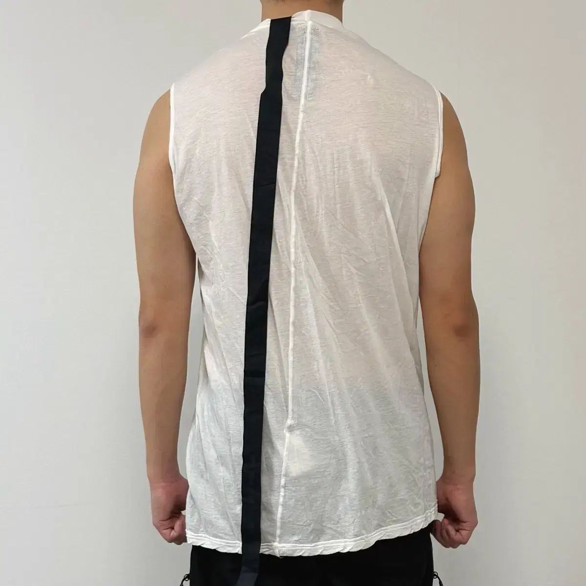 リックオウエンス スリーブレス リックオウエンス 08SS DRKSHDW スリーブレス ノースリーブ ミルク