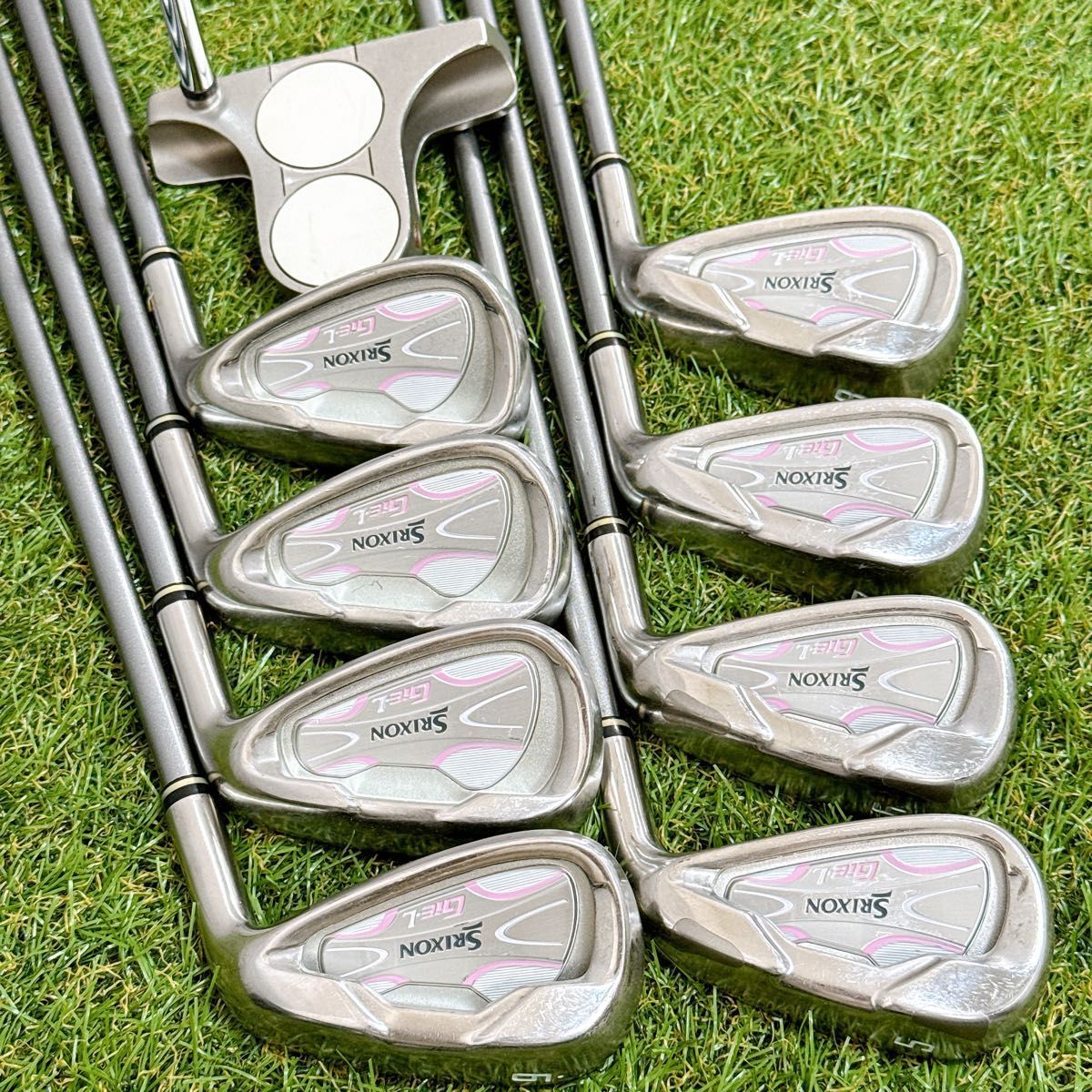 レディース　スリクソン　ゴルフセット　Gie-L 未使用　キャディバッグ　女性用 ゴルフクラブセット レディース SRIXON スリクソン GiE フルセット 12
