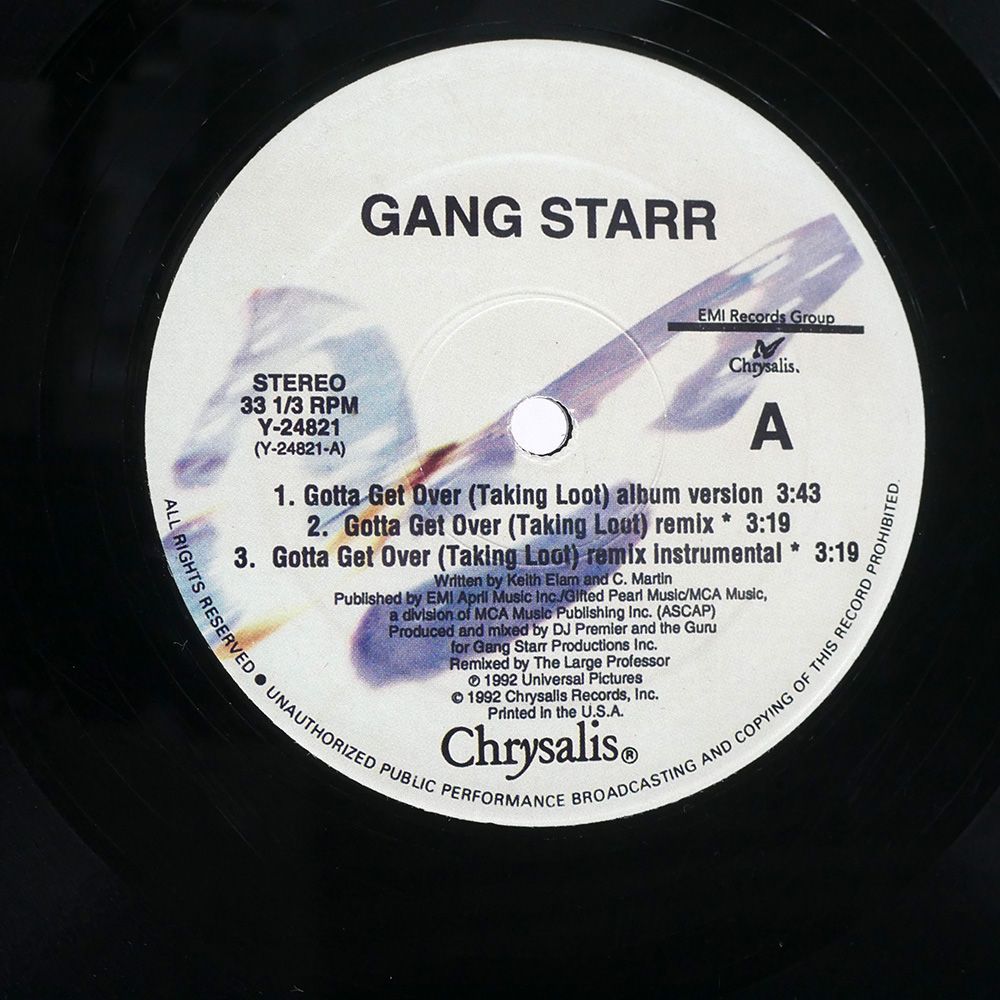 US盤 GANG STARR/GOTTA GET OVER (TAKING LOOT) / FLIP THE SCRIPT