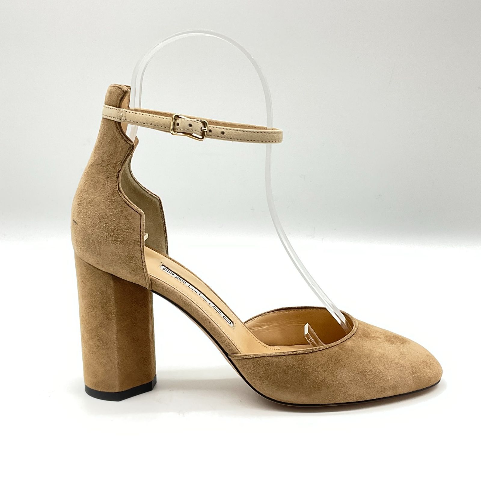 未使用 PELLICO ペリーコ 2964 ROSA 90 SC スエードアンクルストラップ