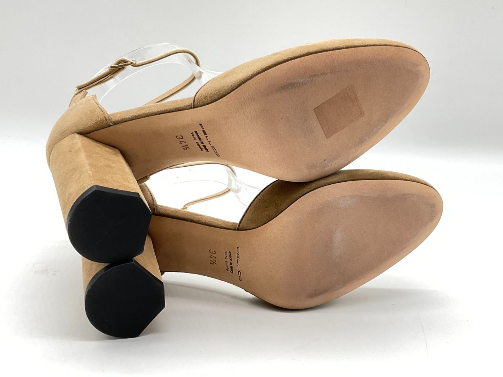 未使用 PELLICO ペリーコ 2964 ROSA 90 SC スエードアンクルストラップ