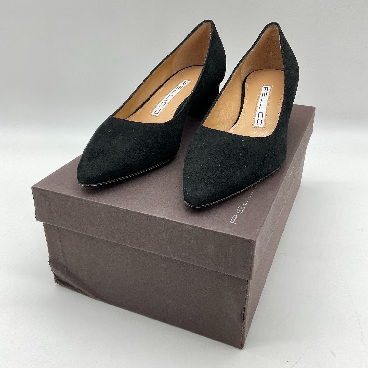 新品♡PELLICO ペリーコ2751 NEBI35SC パンプス♡ 未使用 PELLICO ペリーコ 2751 NEBI 35 SC ベロアヒールパンプス 34.5