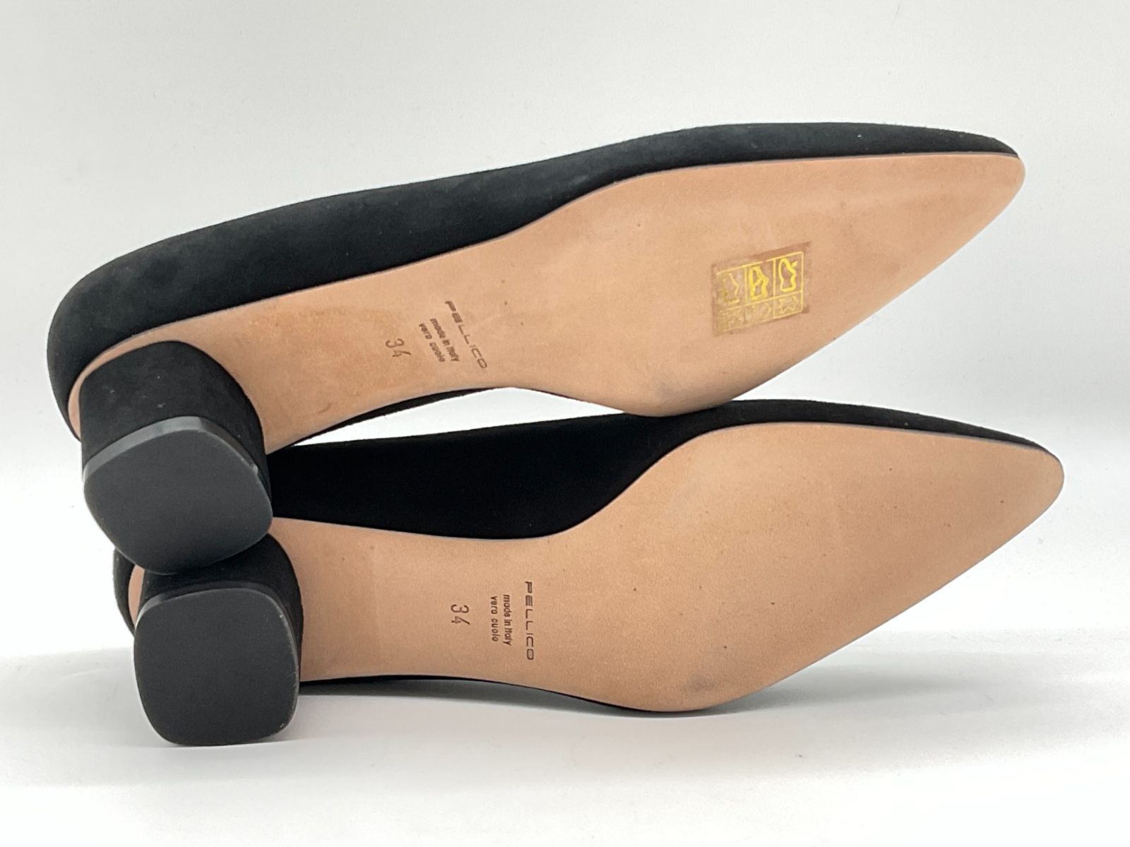 未使用 PELLICO ペリーコ 2751 NEBI 35 SC ベロアヒールパンプス 35.5