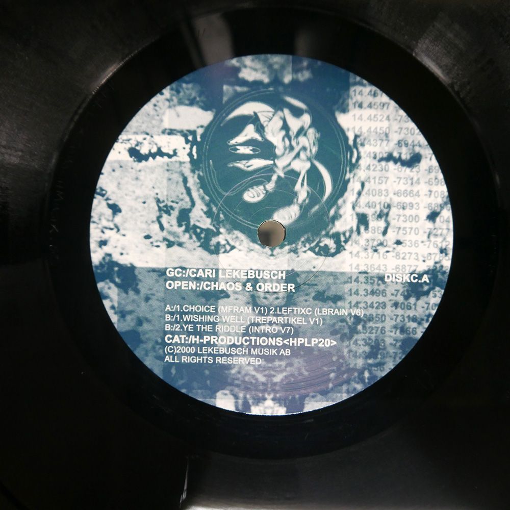 テクノ cari lekebusch レコード 7枚セット スウェーデン盤 CARI LEKEBUSCH/CHAOS & ORDER/H. PRODUCTIONS LP