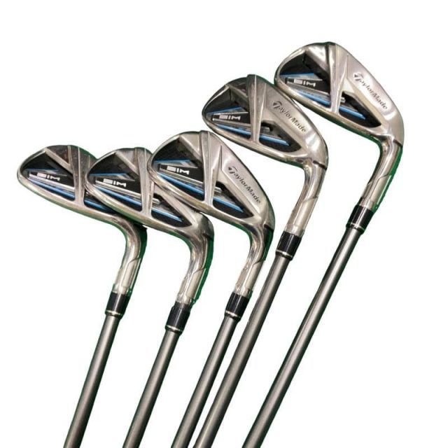 中古】 テーラーメイド SIM MAX 5S アイアンセット IR TENSEI BLUE
