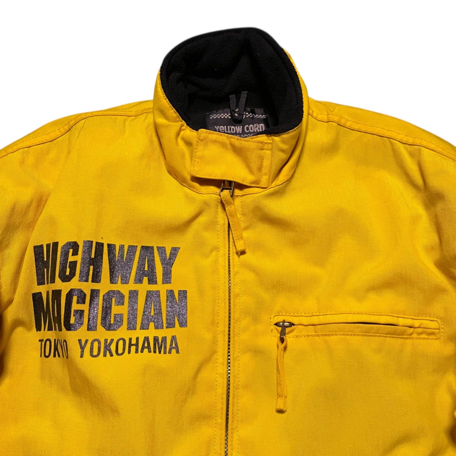 美品　YELLOW CORD バイクジャケット Lサイズ 送料無料！ YELLOW CORN バイクウェアジャケット イエロー Lサイズ