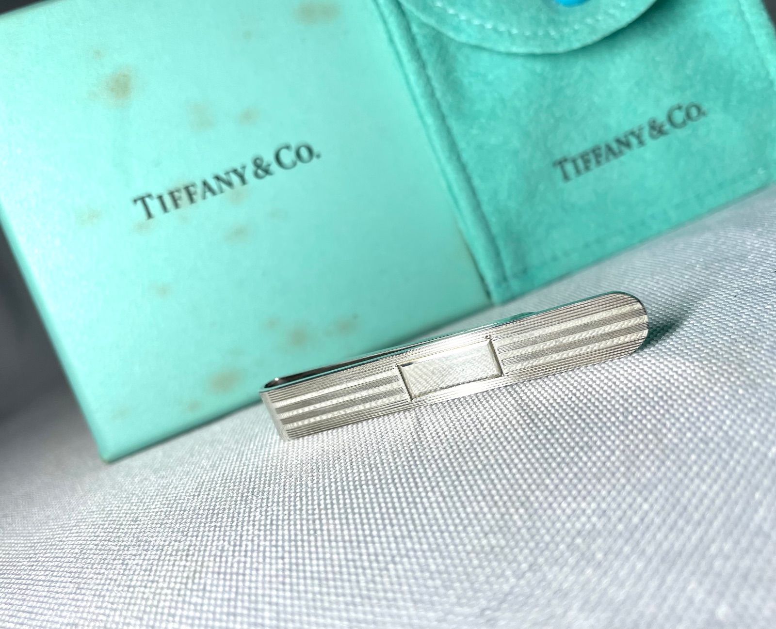 極美品 ティファニー タイピン タイバー ストライプ シルバー925 Tiffany ティファニー ネクタイピン タイピン シルバー925 シンプル