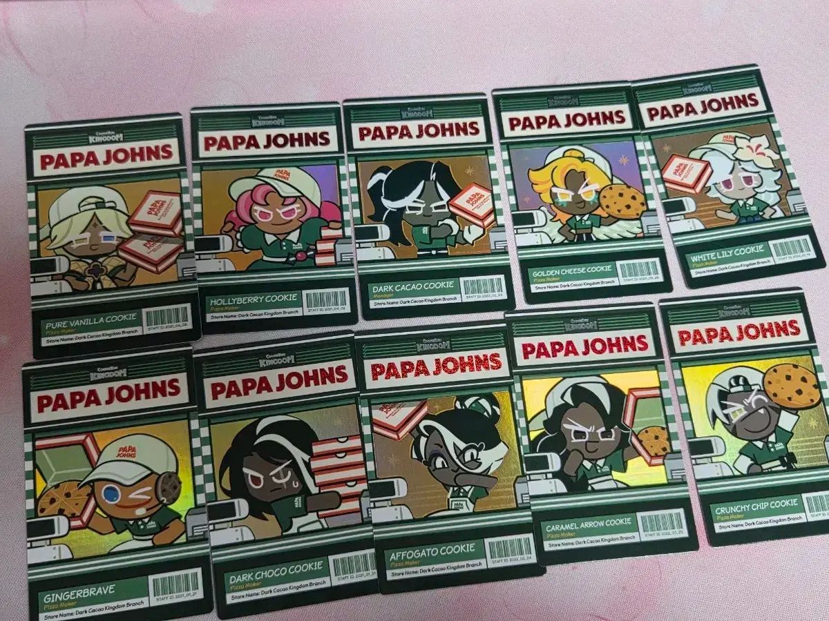 クッキーラン キングダム パパジョーンズ コラボ フォトカード セット クッキーラン キングダム パパジョーンズ コラボ フォトカード セット