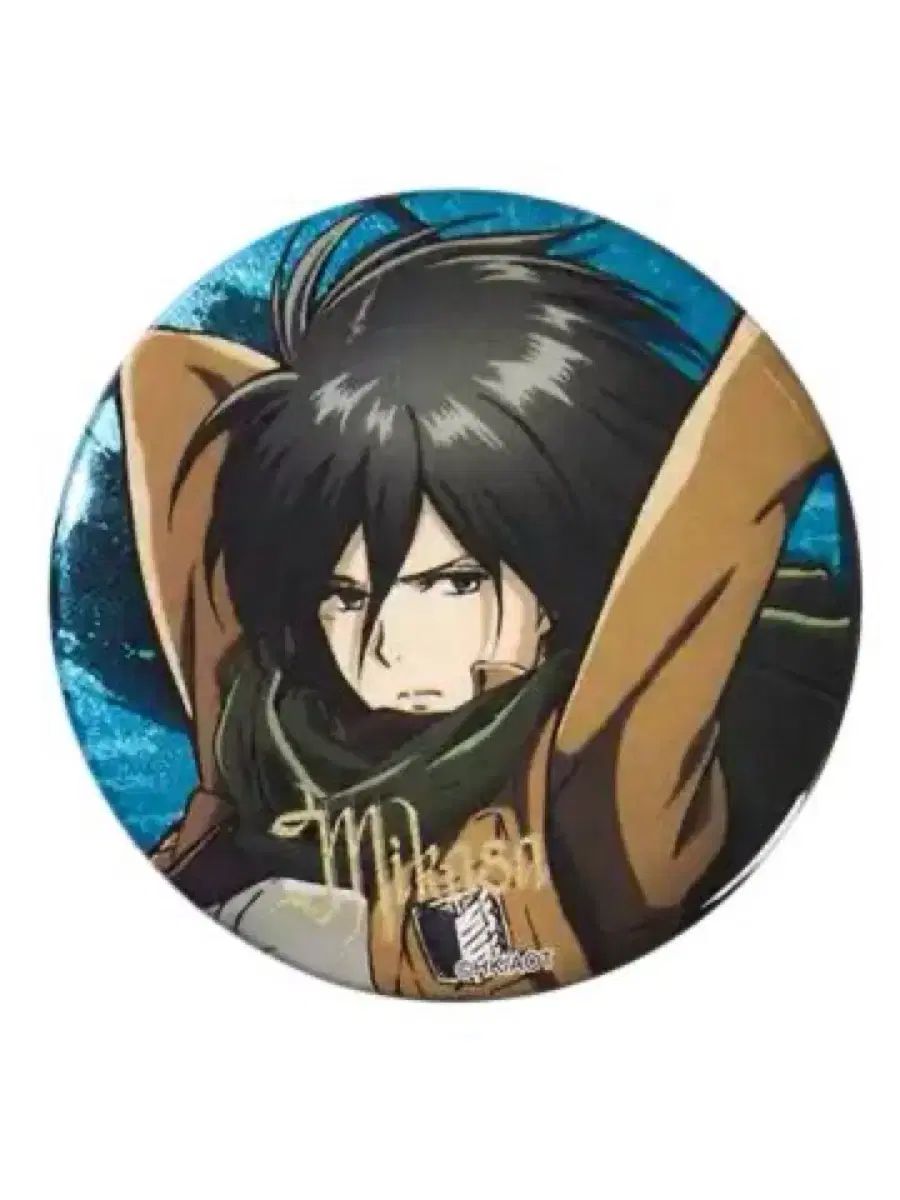 進撃の巨人 進撃の ミカサ・アッカーマン 缶バッジ 出品 - メルカリ