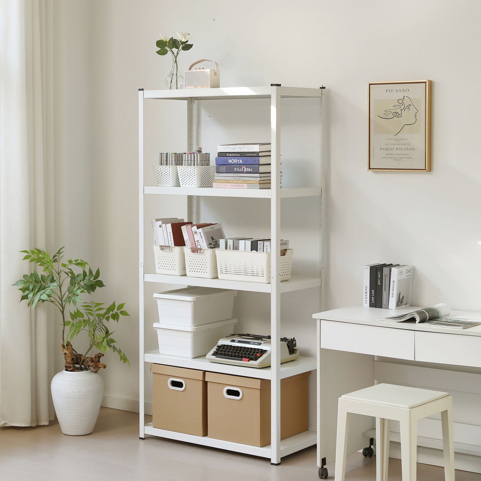 スチールラック オープンラック 可動棚 分割可能 トップ 大容量